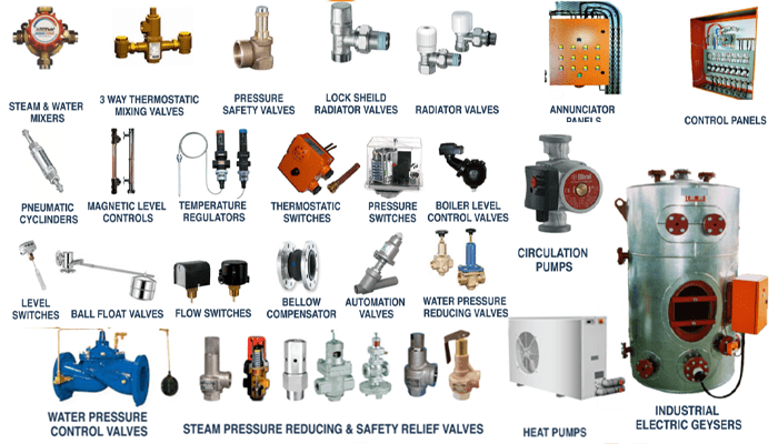 انواع تجهیزات کنترل بخار