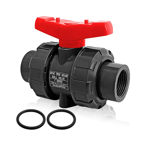 شیر گازی سه تکه دنده upvc