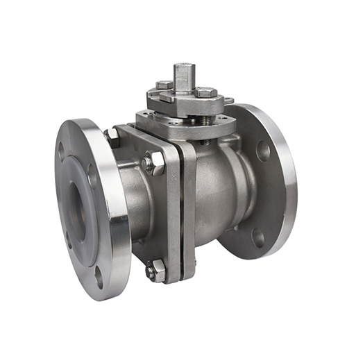 شیر توپی فلنج دار استیل 201