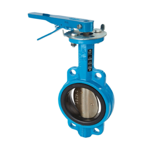 شیر پروانه ای اهرمی بدنه چدن دیسک کروم