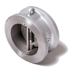 شیر خودکار بین فلنجی دبل پلیت بدنه فولاد دیسک استیل 304