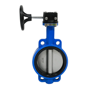 شیر پروانه ای گیربکسی بدنه چدن دیسک استیل 316