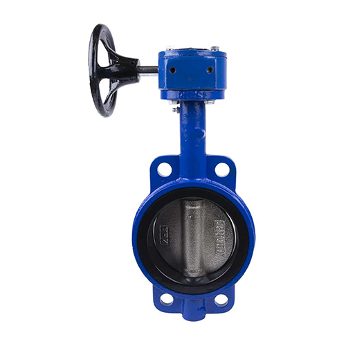 شیر پروانه ای گیربکسی بدنه چدن دیسک کروم